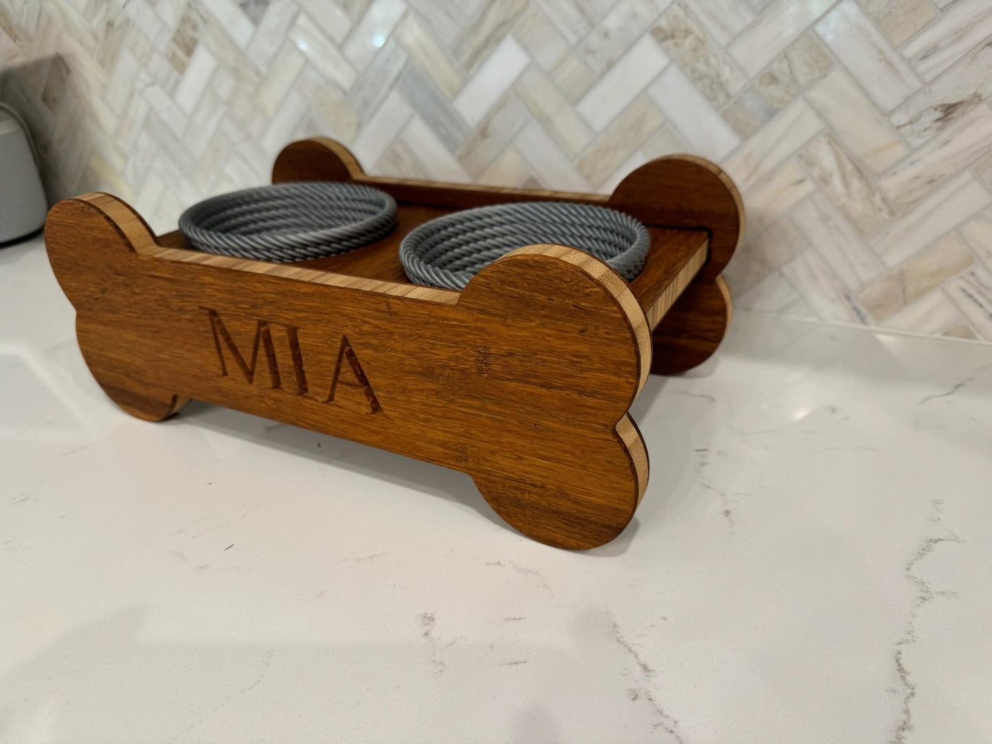 Custom Small Dog Feed Station