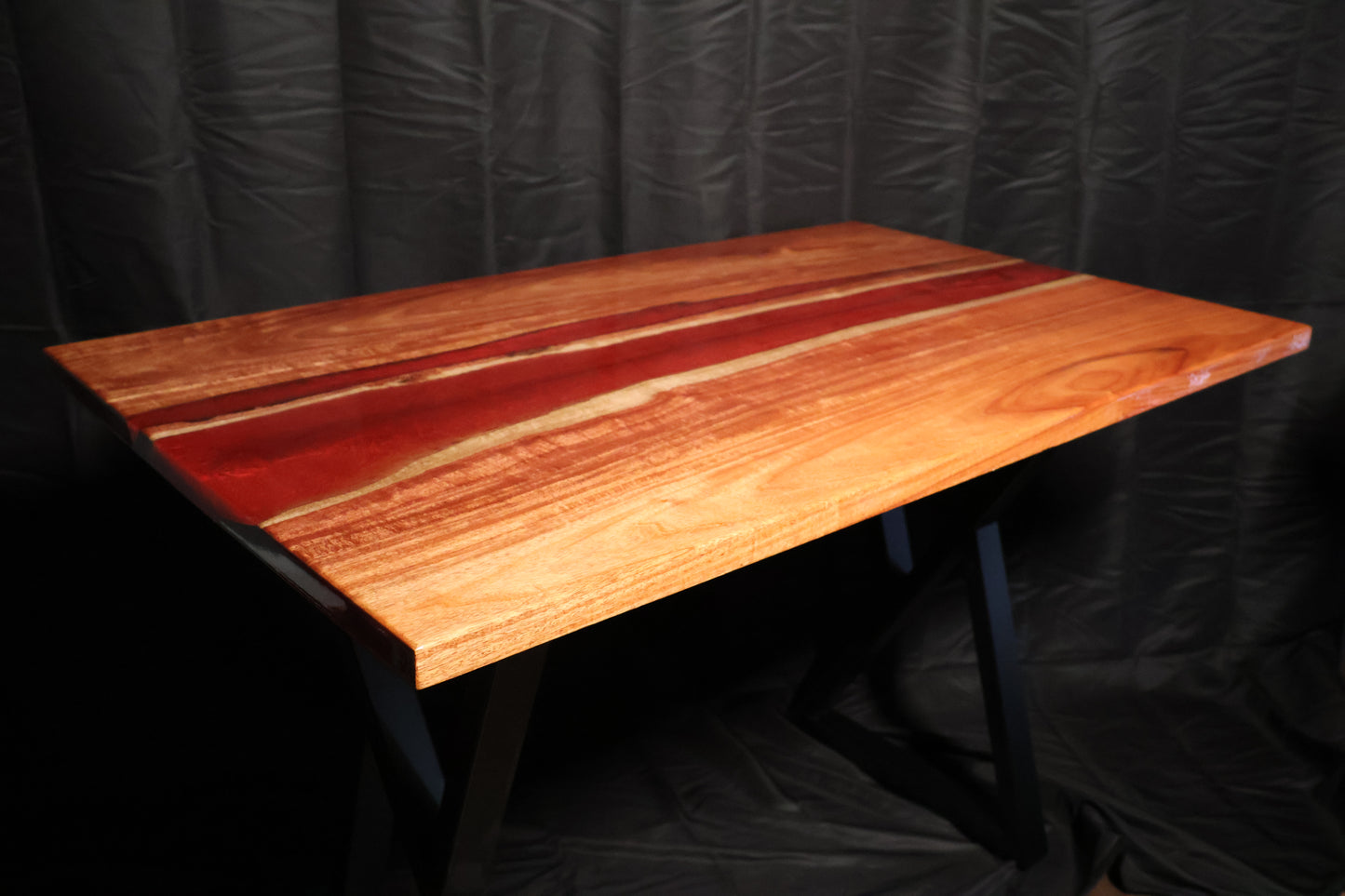 Macacauba and Epoxy River Desk