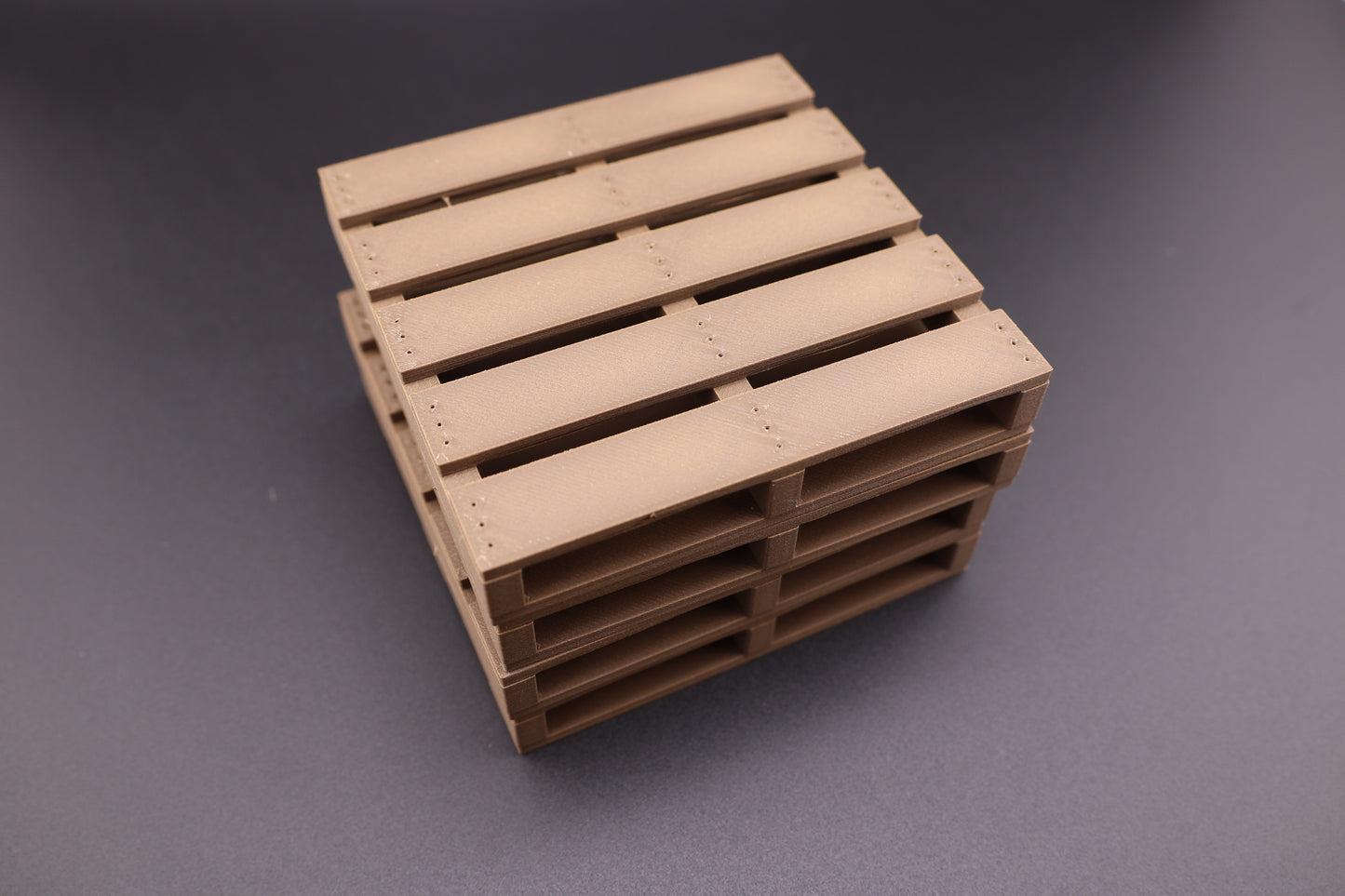 3D Printed Pallet-Style Coasters – Walnut & Maple Look