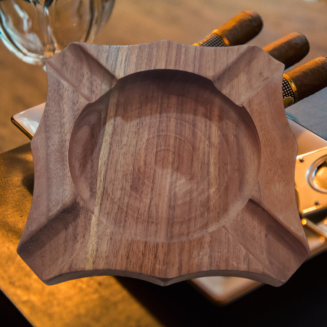 Walnut Cigar Ashtray