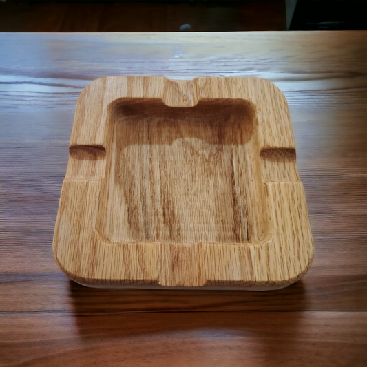 Oak Cigar Ashtray