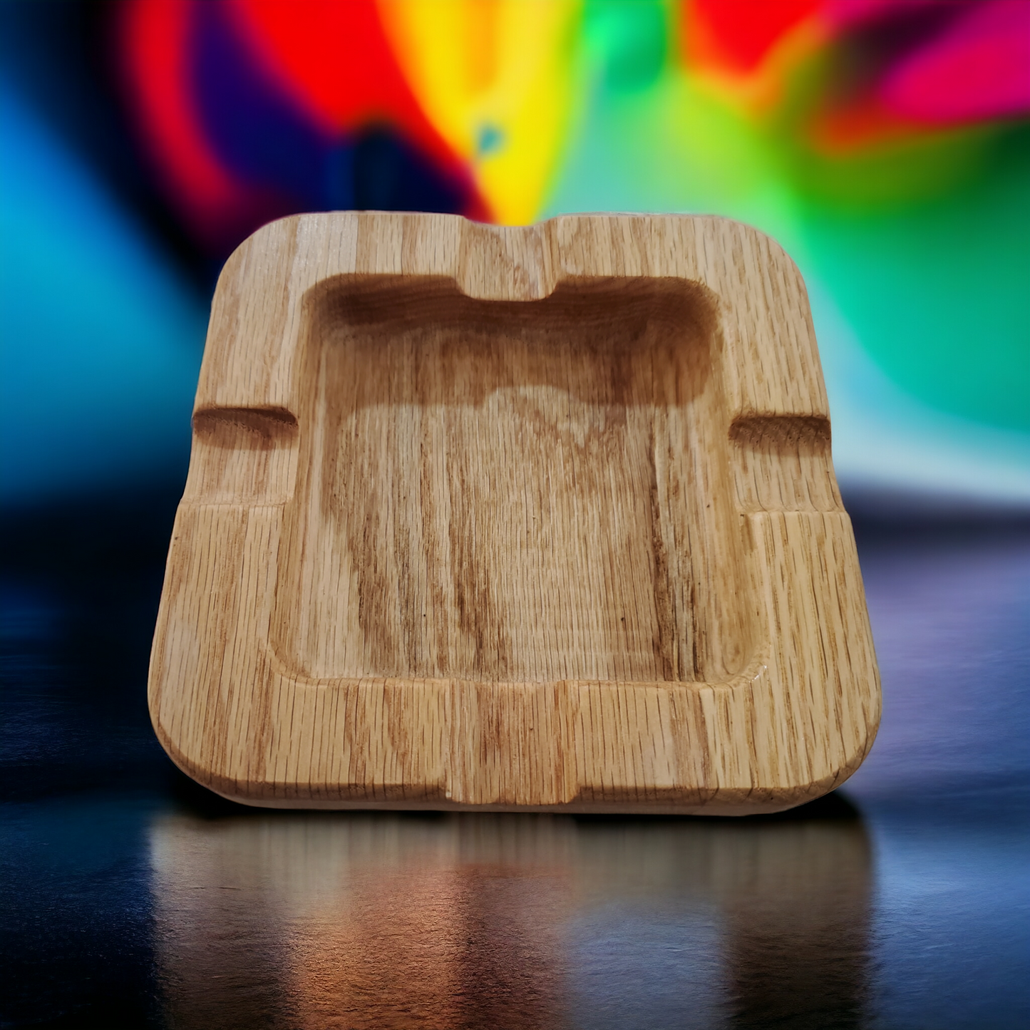 Oak Cigar Ashtray